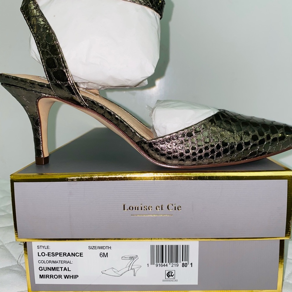 🆕 Louise et Cie Esperance Metallic Snake Pump - Picture 8 of 8